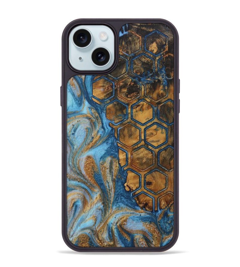 iPhone 15 Plus Wood Phone Case - Jeannot (Pattern, 730399)