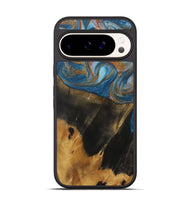 Pixel 9 Wood Phone Case - Marlene (Teal & Gold, 730401)