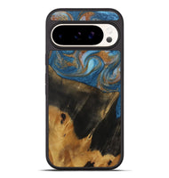 Pixel 9 Pro XL Wood Phone Case - Marlene (Teal & Gold, 730401)