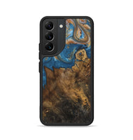 Galaxy S22 Wood Phone Case - Dreddy (Teal & Gold, 730413)