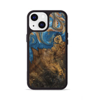 iPhone 13 Wood Phone Case - Dreddy (Teal & Gold, 730413)