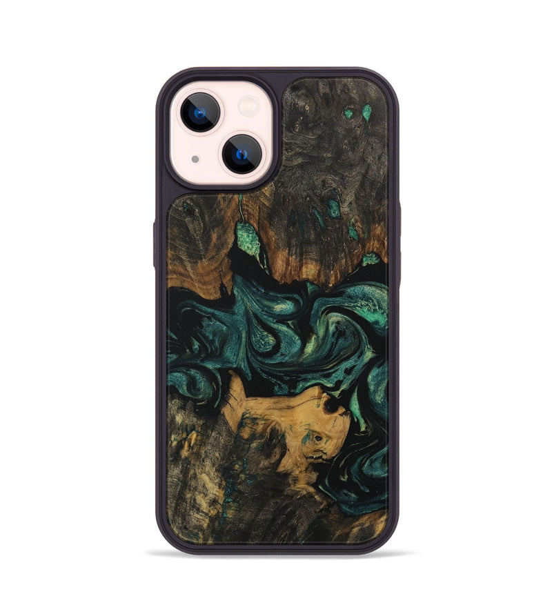 iPhone 14 Wood Phone Case - Stato (Green, 730416)