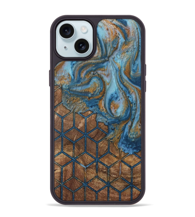 iPhone 15 Plus Wood Phone Case - Jodie (Pattern, 730422)