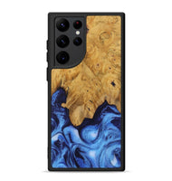 Galaxy S22 Ultra Wood Phone Case - Dollye (Blue, 730423)