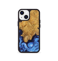 iPhone 13 mini Wood Phone Case - Dollye (Blue, 730423)