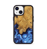 iPhone 13 Wood Phone Case - Dollye (Blue, 730423)