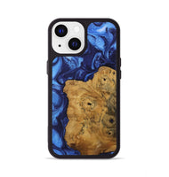 iPhone 13 Wood Phone Case - Bernice (Blue, 730424)