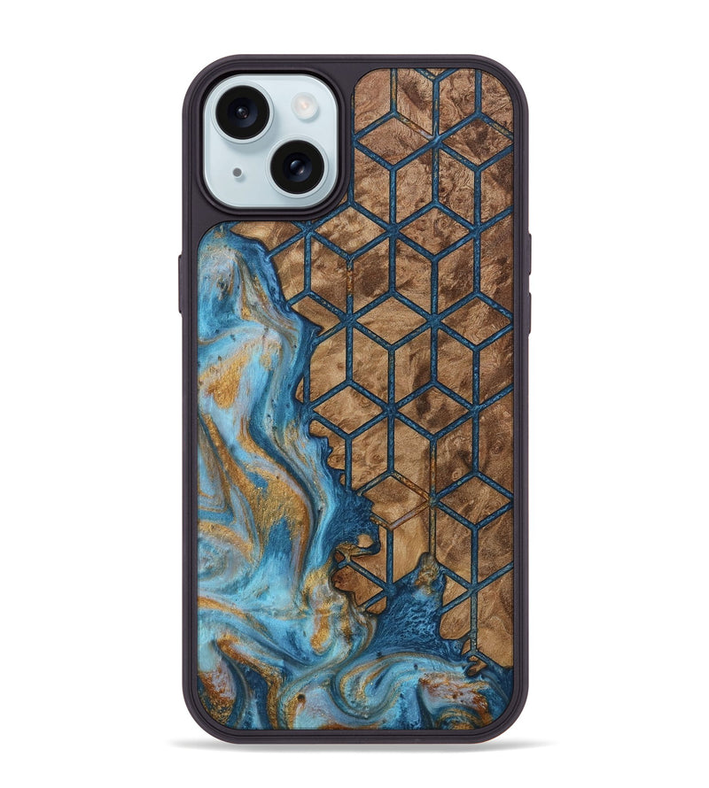 iPhone 15 Plus Wood Phone Case - Dolley (Pattern, 730438)