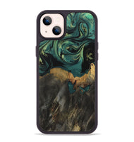 iPhone 14 Plus Wood Phone Case - Gita (Green, 730442)