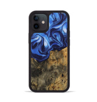 iPhone 12 Wood Phone Case - Alanah (Blue, 730448)