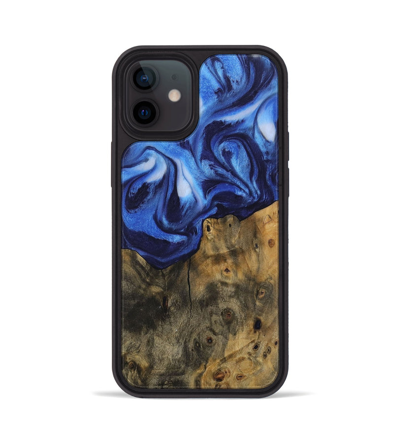 iPhone 12 Wood Phone Case - Alanah (Blue, 730448)