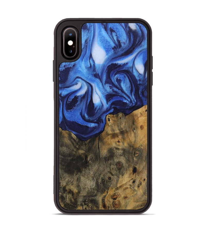 iPhone Xs Max Wood Phone Case - Alanah (Blue, 730448)