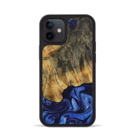 iPhone 12 Wood Phone Case - Dodi (Blue, 730454)