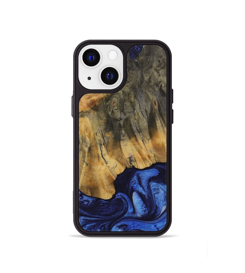 iPhone 13 mini Wood Phone Case - Dodi (Blue, 730454)