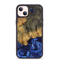 iPhone 14 Plus Wood Phone Case - Dodi (Blue, 730454)