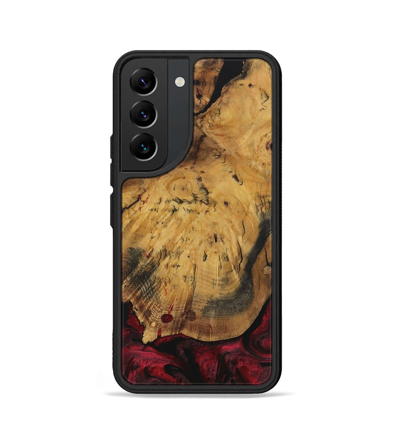 Galaxy S22 Wood Phone Case - Andres (Red, 730455)