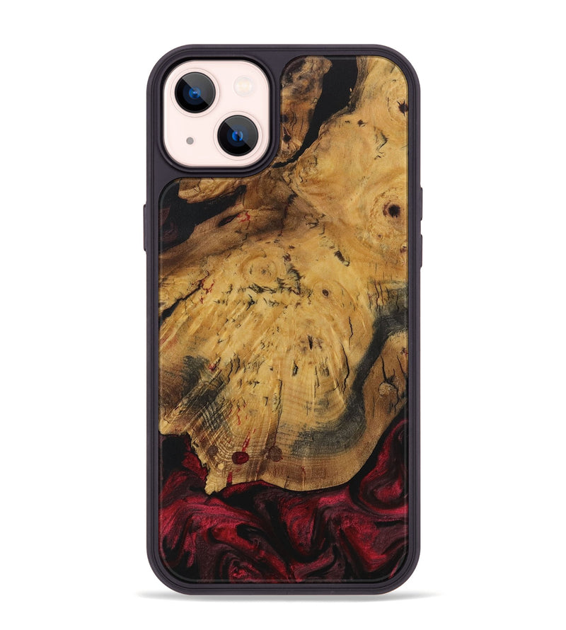 iPhone 14 Plus Wood Phone Case - Andres (Red, 730455)