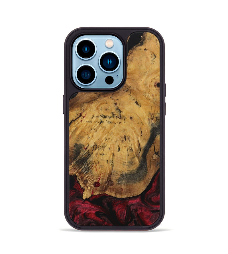 iPhone 14 Pro Wood Phone Case - Andres (Red, 730455)