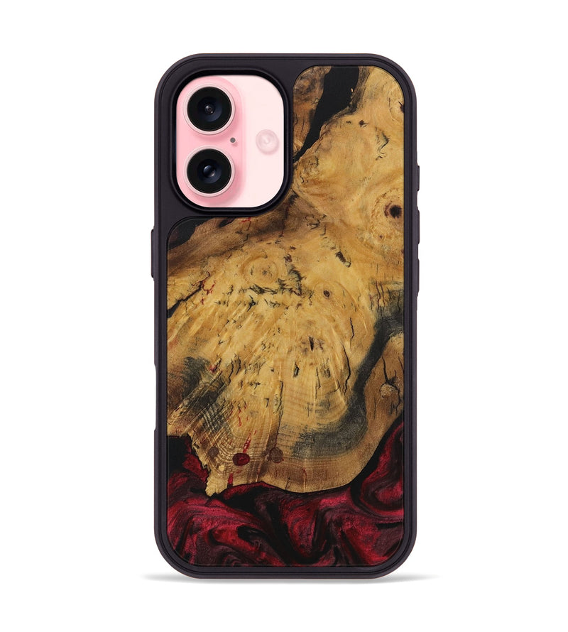 iPhone 16 Wood Phone Case - Andres (Red, 730455)