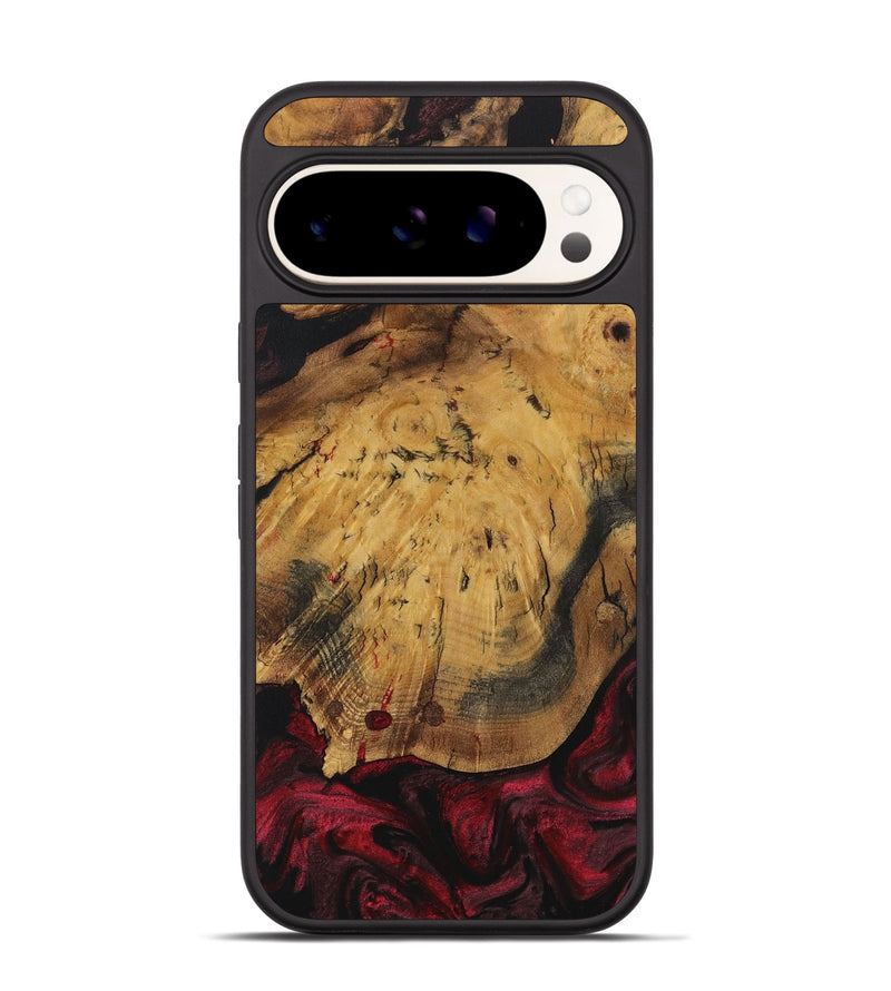 Pixel 9 Wood Phone Case - Andres (Red, 730455)