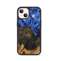 iPhone 14 Wood Phone Case - Noelyn (Blue, 730456)