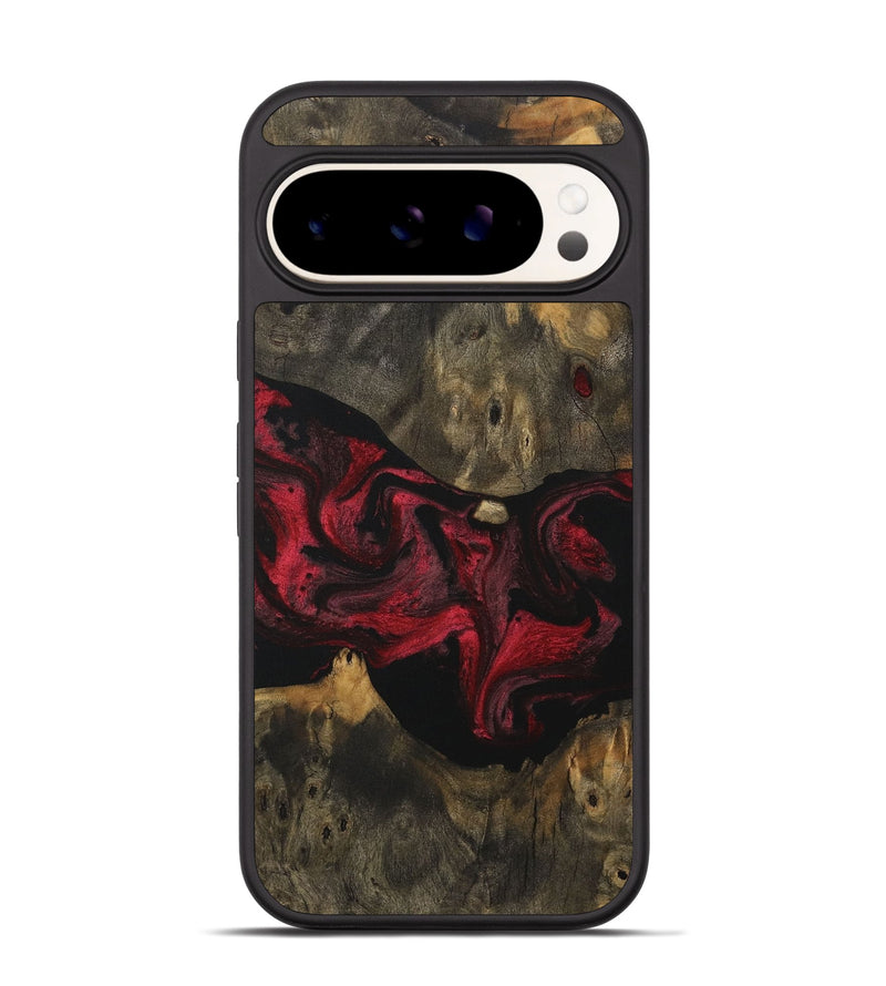 Pixel 9 Wood Phone Case - Lurena (Red, 730466)