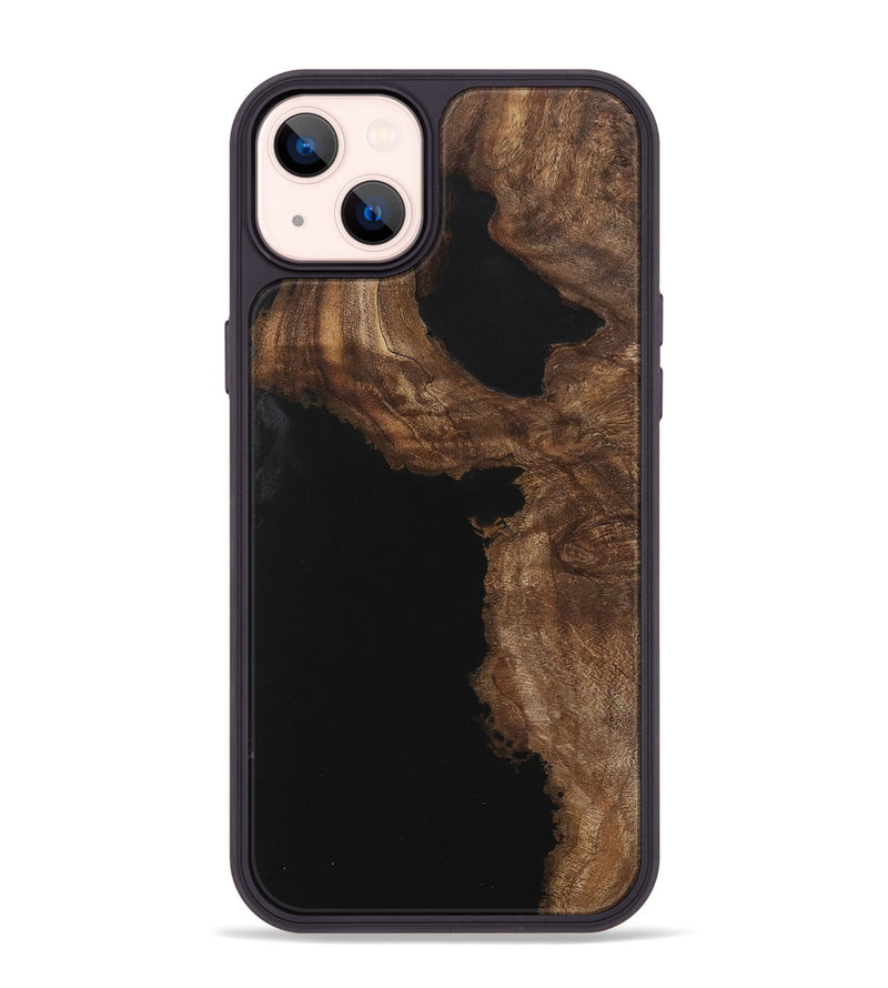 iPhone 14 Plus Wood Phone Case - Hilmi (Pure Black, 730467)