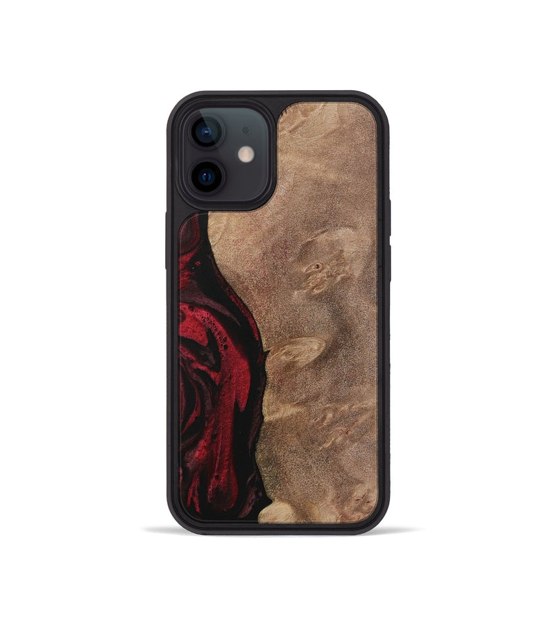 iPhone 12 mini Wood Phone Case - Barnett (Red, 730468)