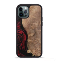 iPhone 12 Pro Max Wood Phone Case - Barnett (Red, 730468)