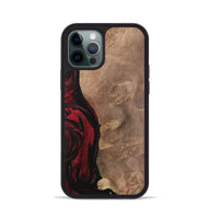 iPhone 12 Pro Wood Phone Case - Barnett (Red, 730468)