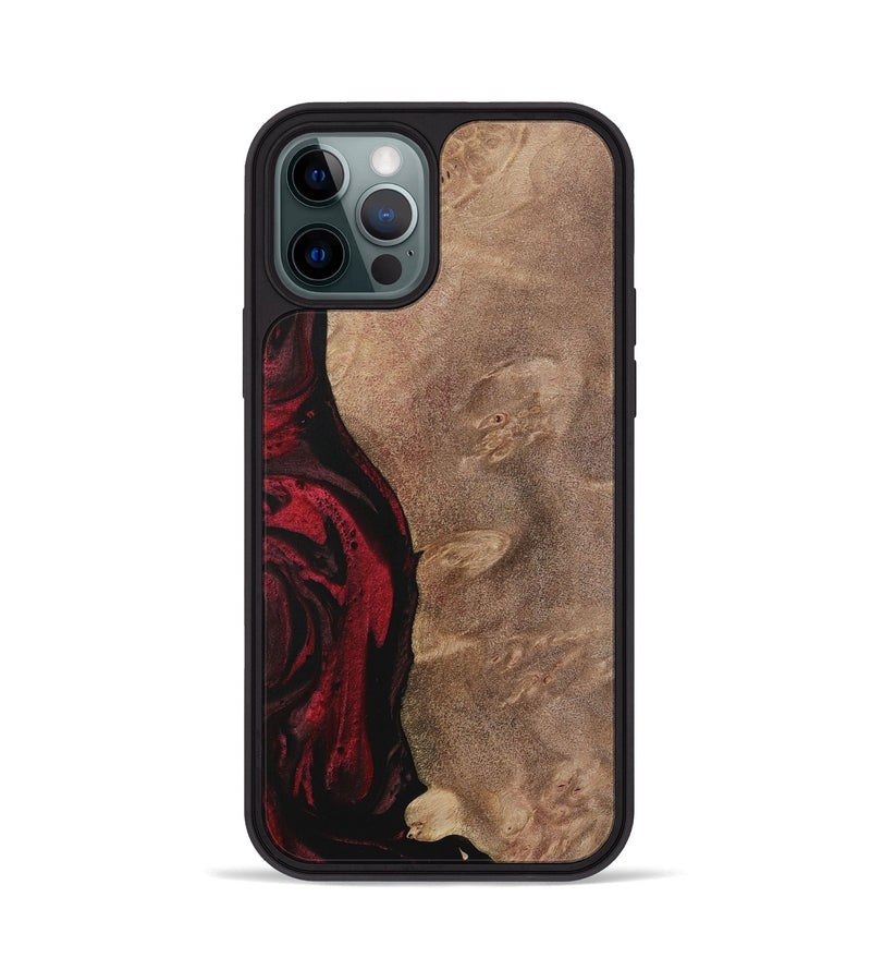 iPhone 12 Pro Wood Phone Case - Barnett (Red, 730468)