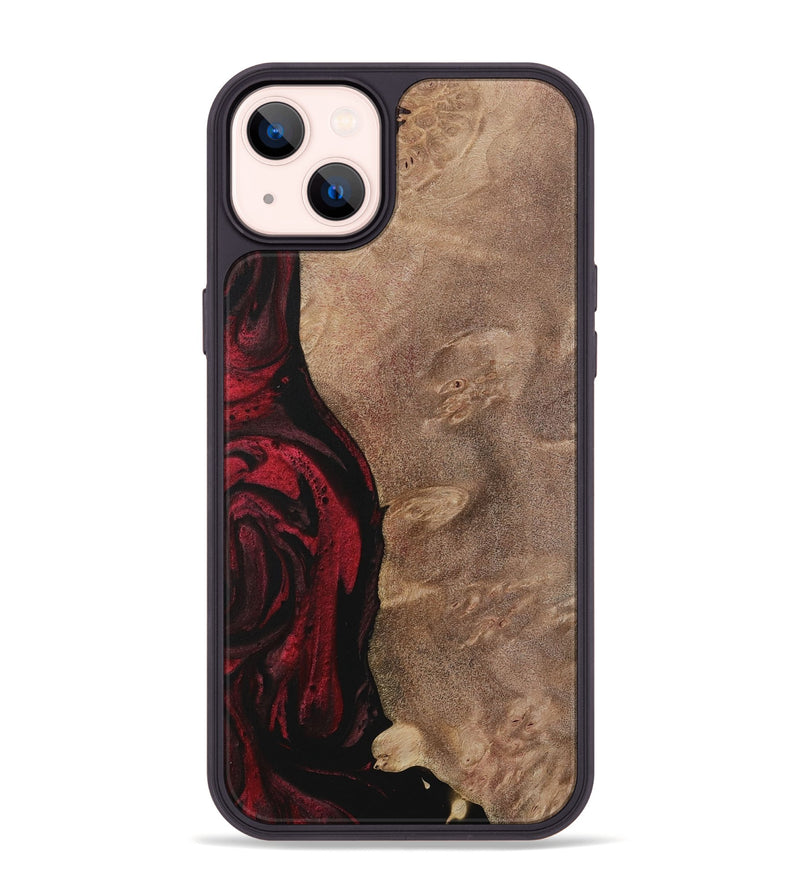 iPhone 14 Plus Wood Phone Case - Barnett (Red, 730468)