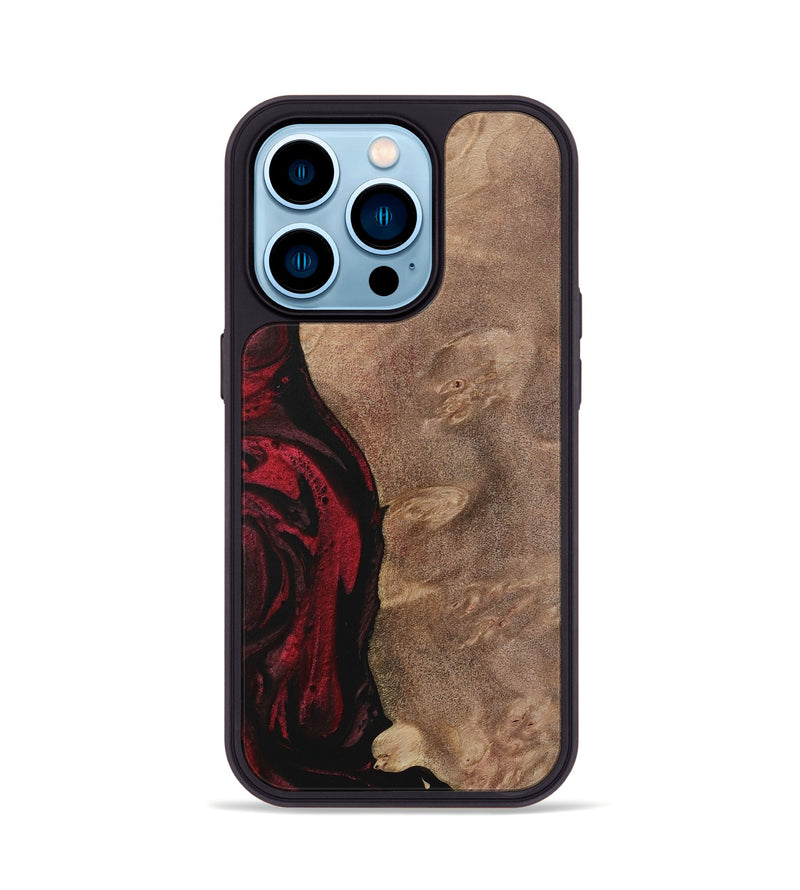 iPhone 14 Pro Wood Phone Case - Barnett (Red, 730468)