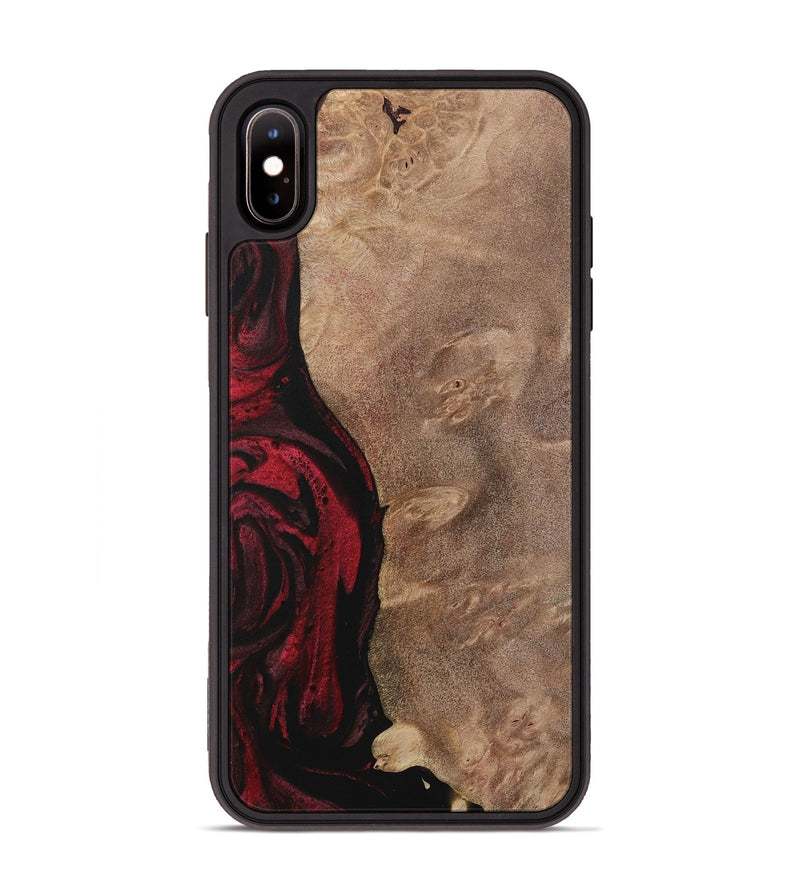 iPhone Xs Max Wood Phone Case - Barnett (Red, 730468)