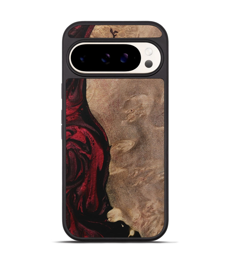 Pixel 9 Wood Phone Case - Barnett (Red, 730468)