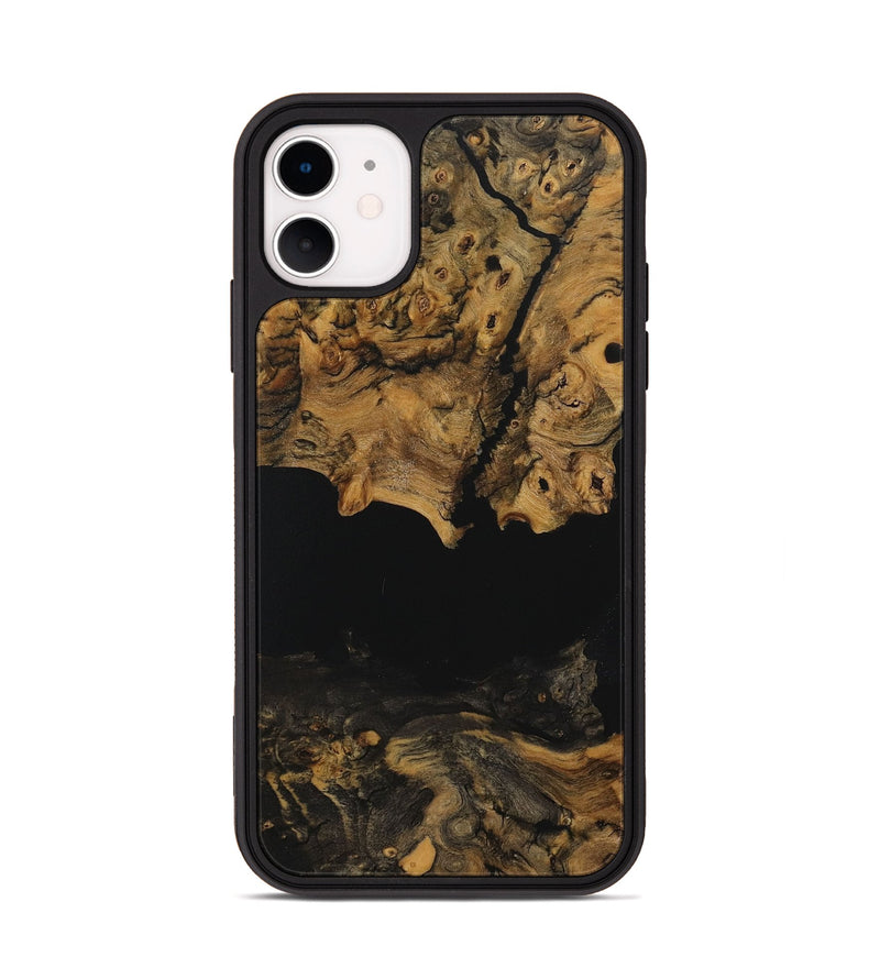 iPhone 11 Wood Phone Case - Raina (Pure Black, 730469)