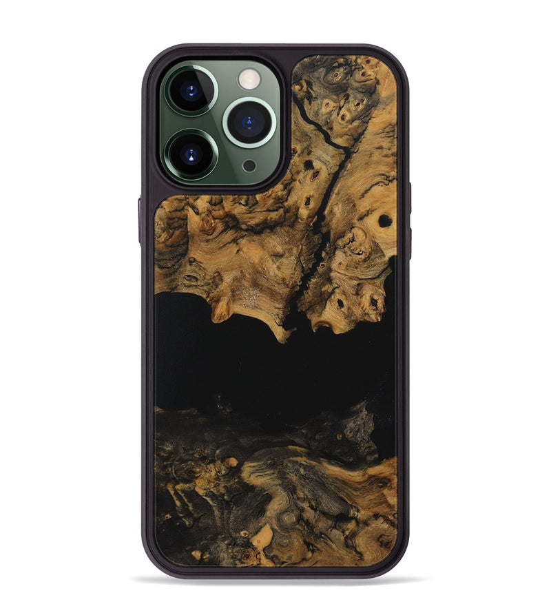 iPhone 13 Pro Max Wood Phone Case - Raina (Pure Black, 730469)