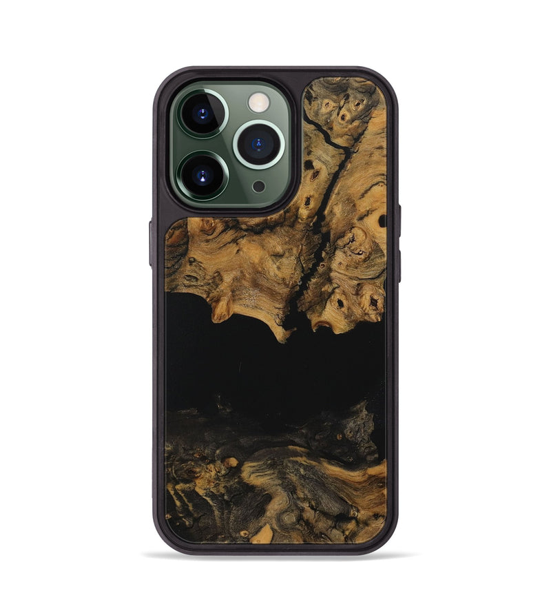 iPhone 13 Pro Wood Phone Case - Raina (Pure Black, 730469)