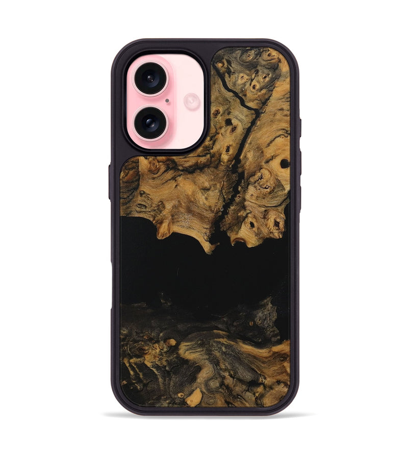 iPhone 16 Wood Phone Case - Raina (Pure Black, 730469)