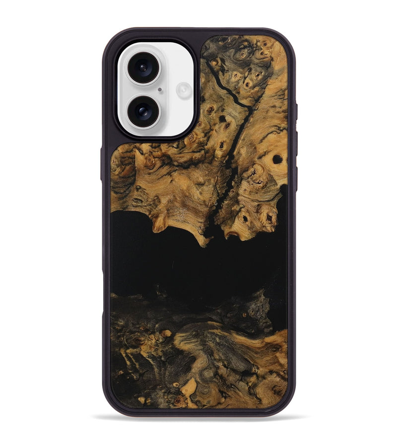 iPhone 16 Plus Wood Phone Case - Raina (Pure Black, 730469)