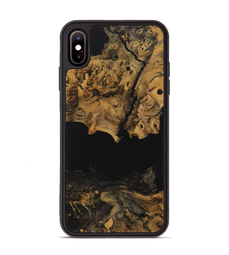 iPhone Xs Max Wood Phone Case - Raina (Pure Black, 730469)