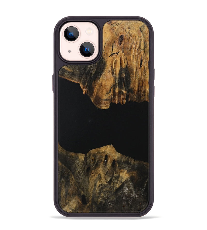 iPhone 14 Plus Wood Phone Case - Shaine (Pure Black, 730470)