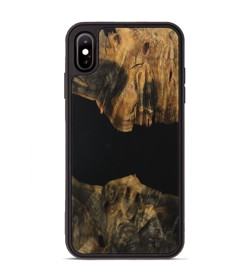 iPhone Xs Max Wood Phone Case - Shaine (Pure Black, 730470)