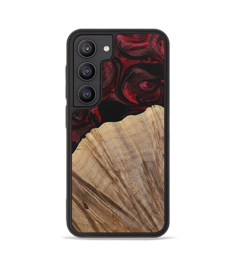 Galaxy S23 Wood Phone Case - Kouji (Red, 730473)