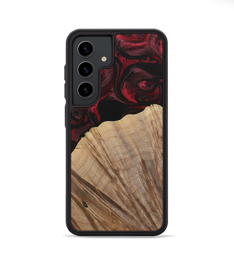 Galaxy S24 Wood Phone Case - Kouji (Red, 730473)