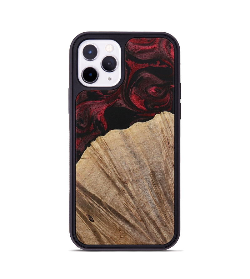 iPhone 11 Pro Wood Phone Case - Kouji (Red, 730473)