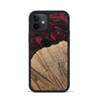 iPhone 12 Wood Phone Case - Kouji (Red, 730473)