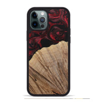 iPhone 12 Pro Max Wood Phone Case - Kouji (Red, 730473)