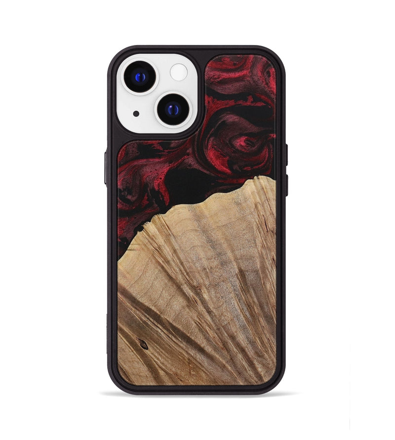 iPhone 13 Wood Phone Case - Kouji (Red, 730473)