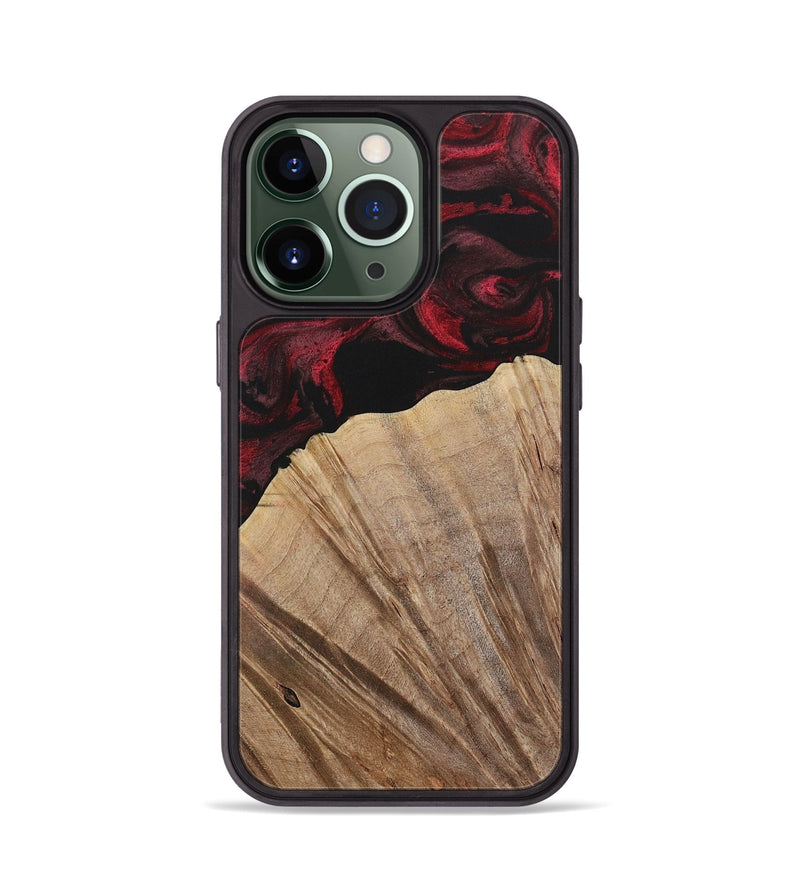 iPhone 13 Pro Wood Phone Case - Kouji (Red, 730473)